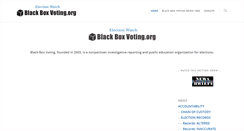 Desktop Screenshot of blackboxvoting.org